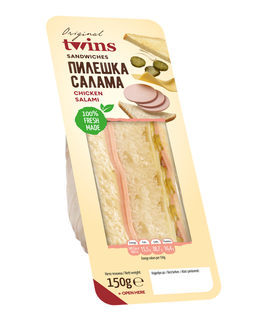 Twins Сендвич со Пилешка Салама