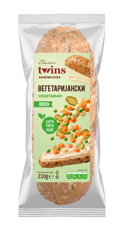 Twins Класик Сендвич Вегетеријански